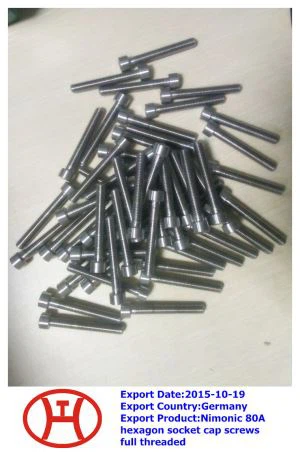 Nimonic  80 Ένα εξάγωνο καπάκι βιδών βιδών